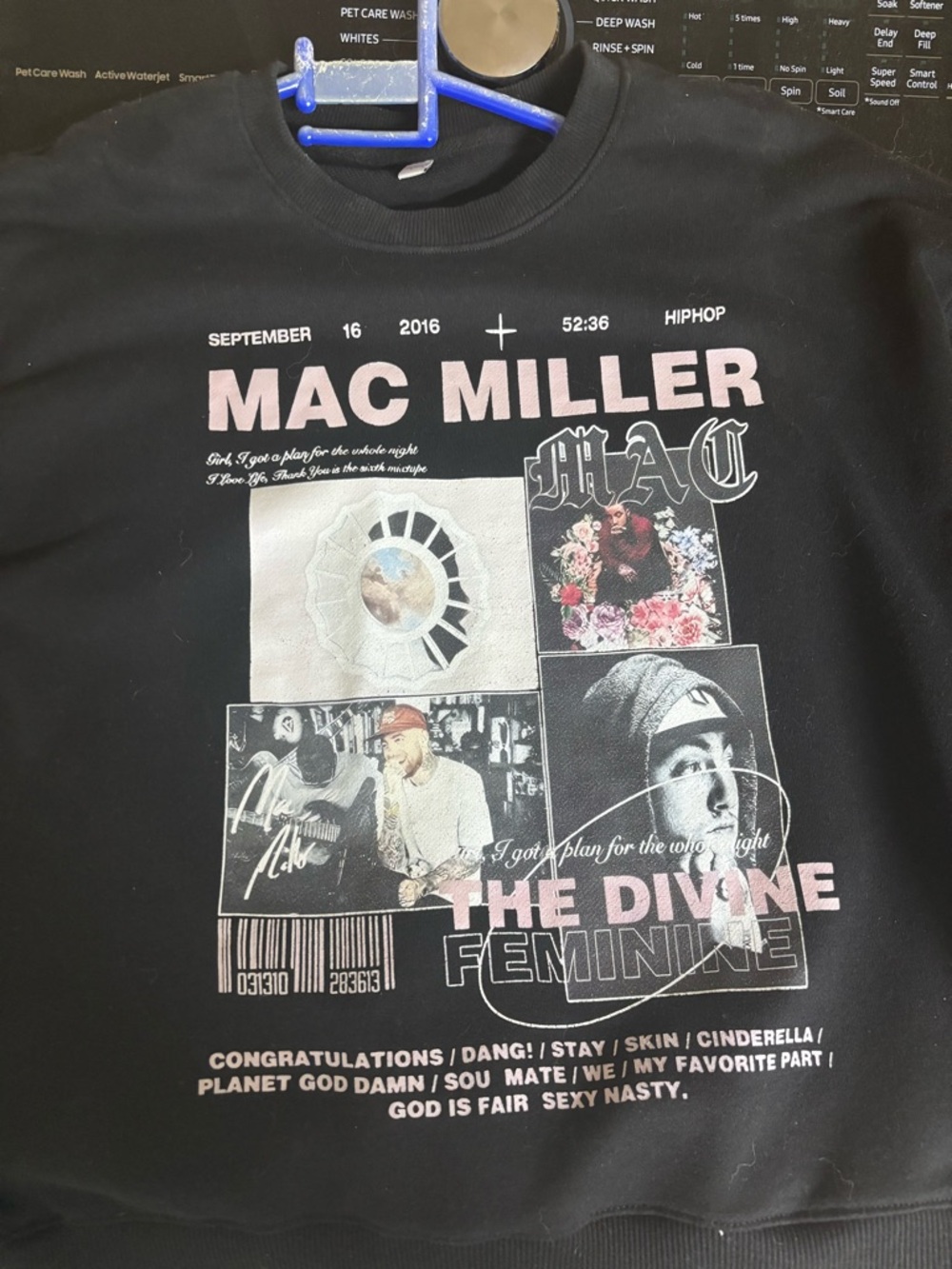 Mac Miller 'The Divine Feminine' Graphic Tee - Black & Pink